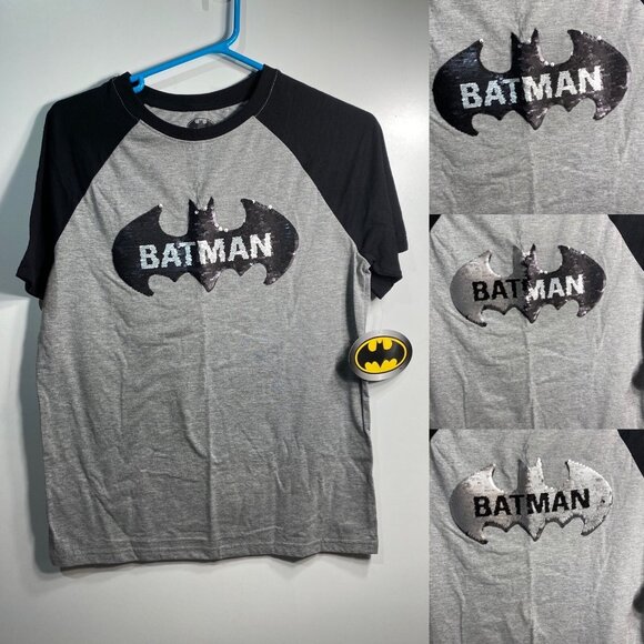 batman boys short sleeve shirt size XL extra large 14 16 - Picture 1 of 8